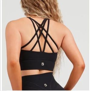BuffBunny Black Strappy Sports Bra